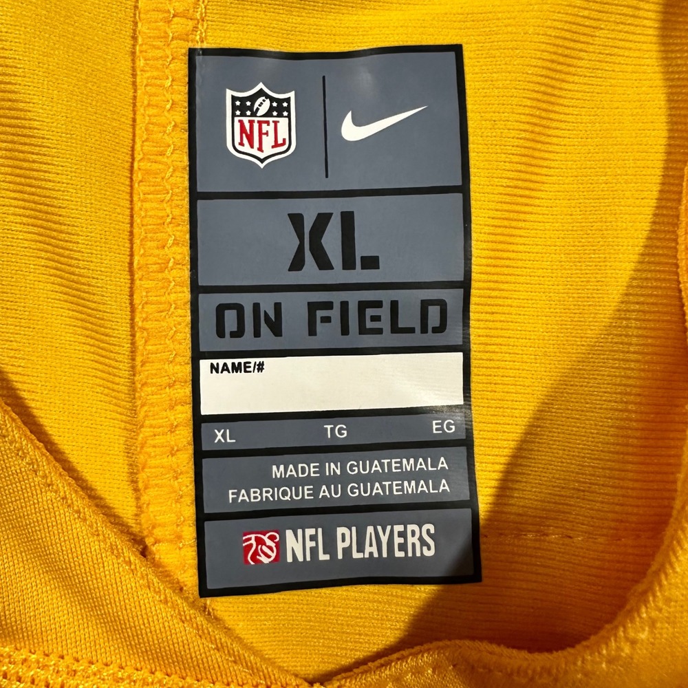 Nike NFL Pittsburgh Steelers JuJu Smith-Schuster 19 Jersey Yellow Mens XL - Picture 7 of 12